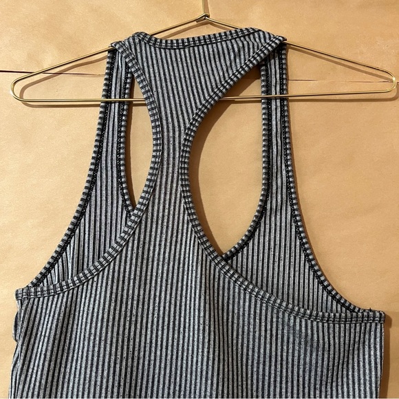 Anine Bing | Kristen Tank Asymmetrical Racerback Ribbed Stripe Tank Top Size M - Picture 8 of 9